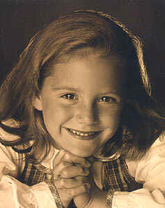 Courtney, five-year-old model